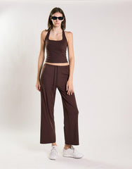 Agon Women's Brown Lightweight Trousers