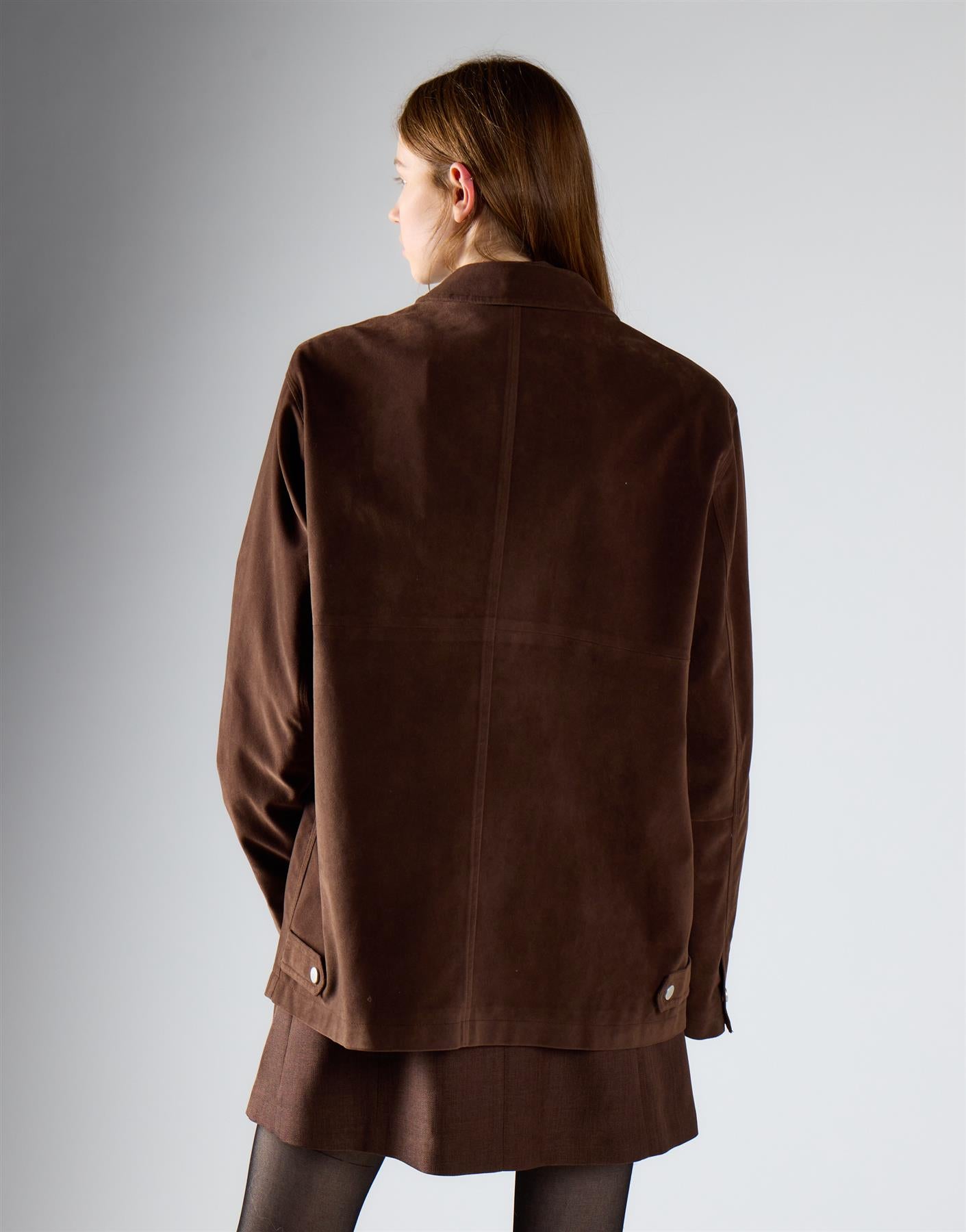 Chocolate Brown Oversized Shacket