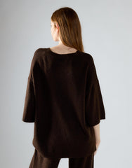 Khaki Brown Knitted Tee
