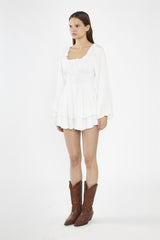 Off-White Smocked-Waist Playsuit