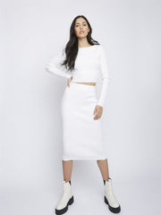 White Long Sleeve Top