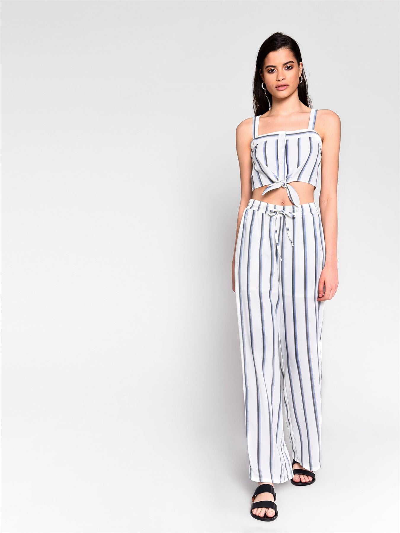 KA6306-WHITE BLUE GREY STRIPE