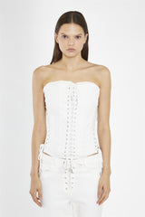 Off-White Lace-Up Corset-Top