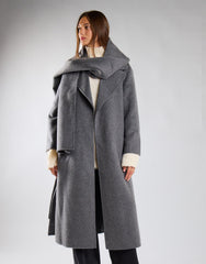 Charcoal Belted Coat