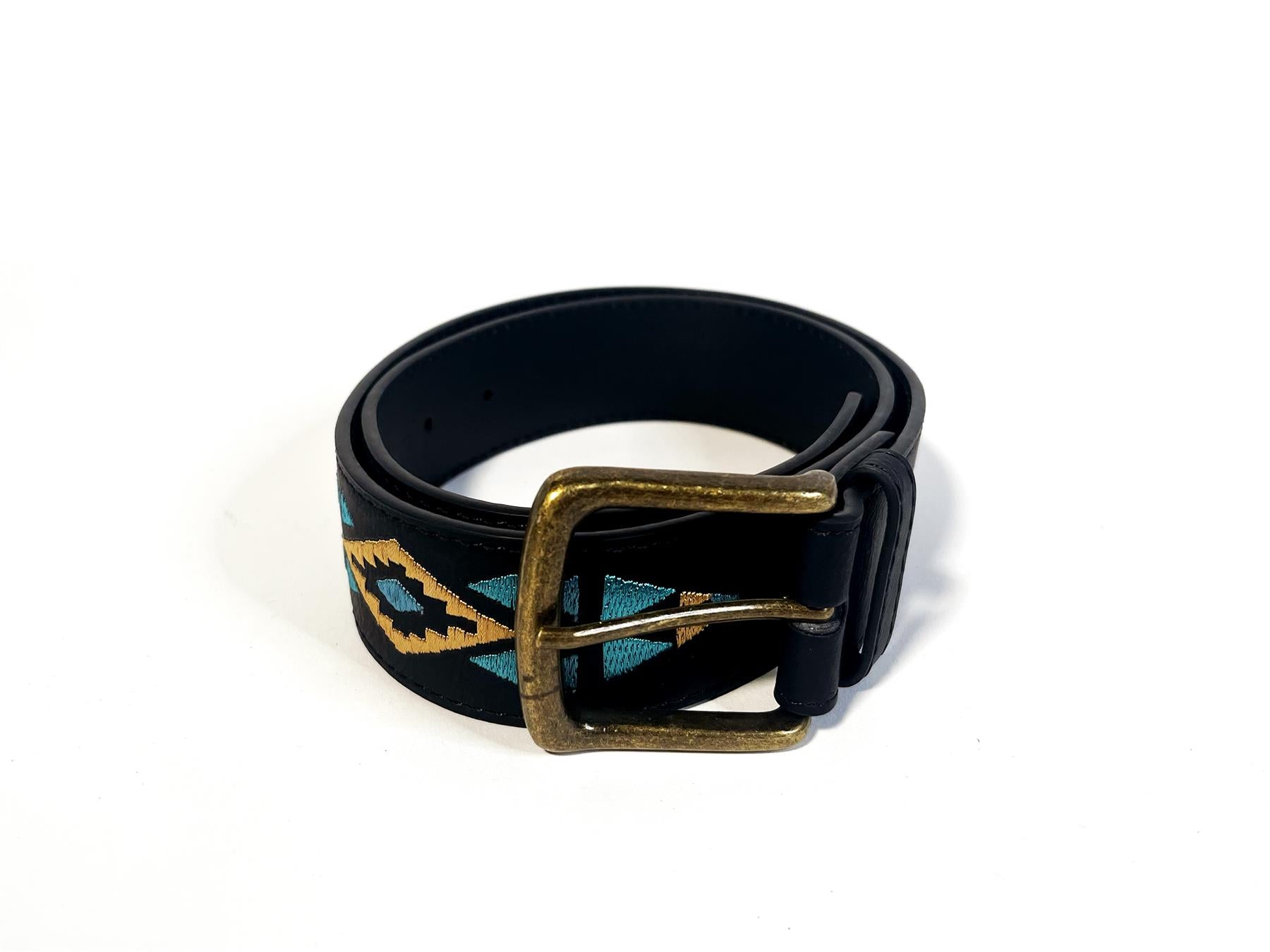 Black Buckled-Belt