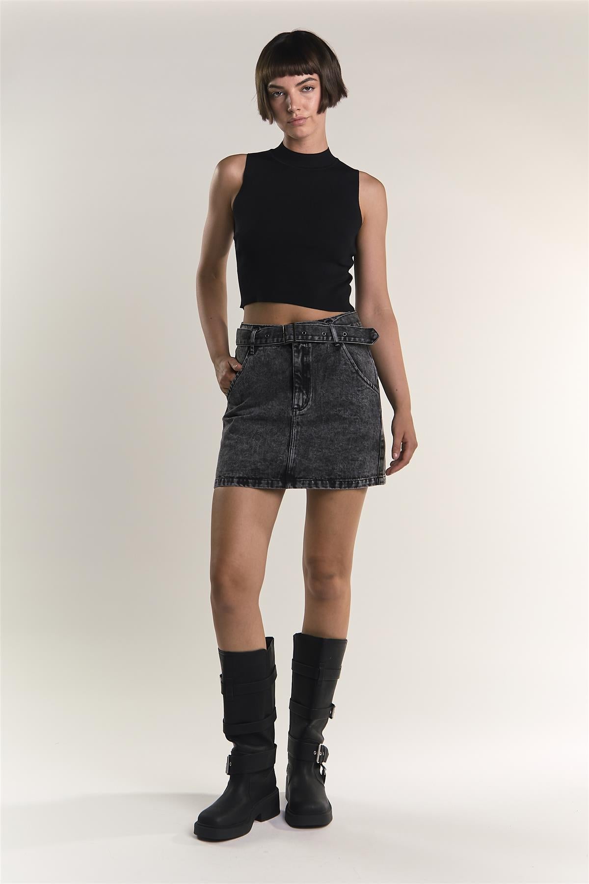 TM0275-BLACK ACID WASH