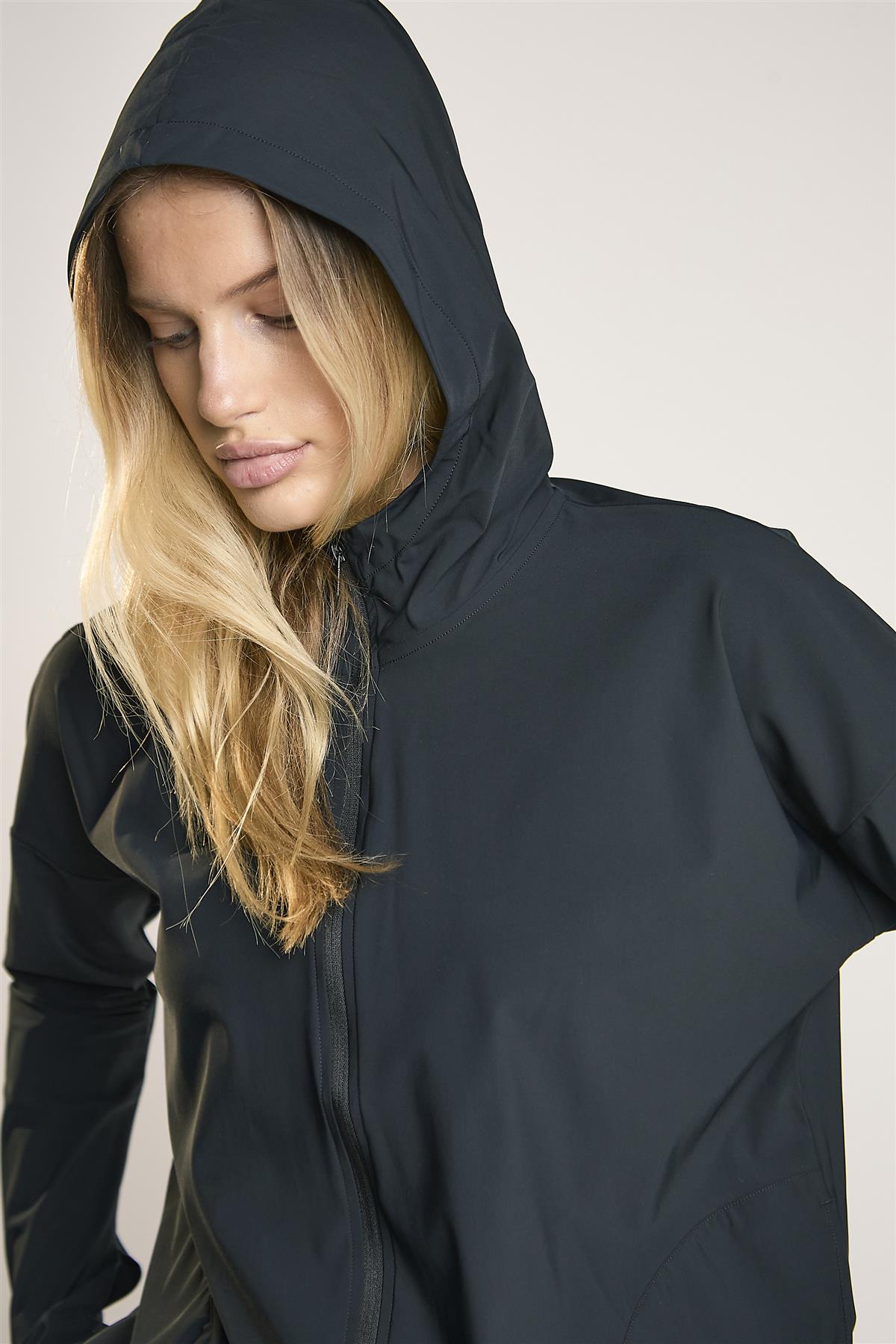 Signature Black Wind-Breaker Jacket.