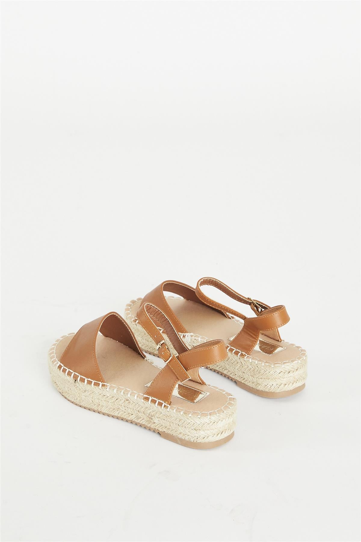 Tan Open Toe Sandal