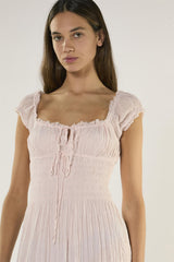 Light Pink Tiered Maxi Dress