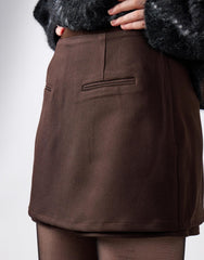 Deepest Brown Mini Skirt