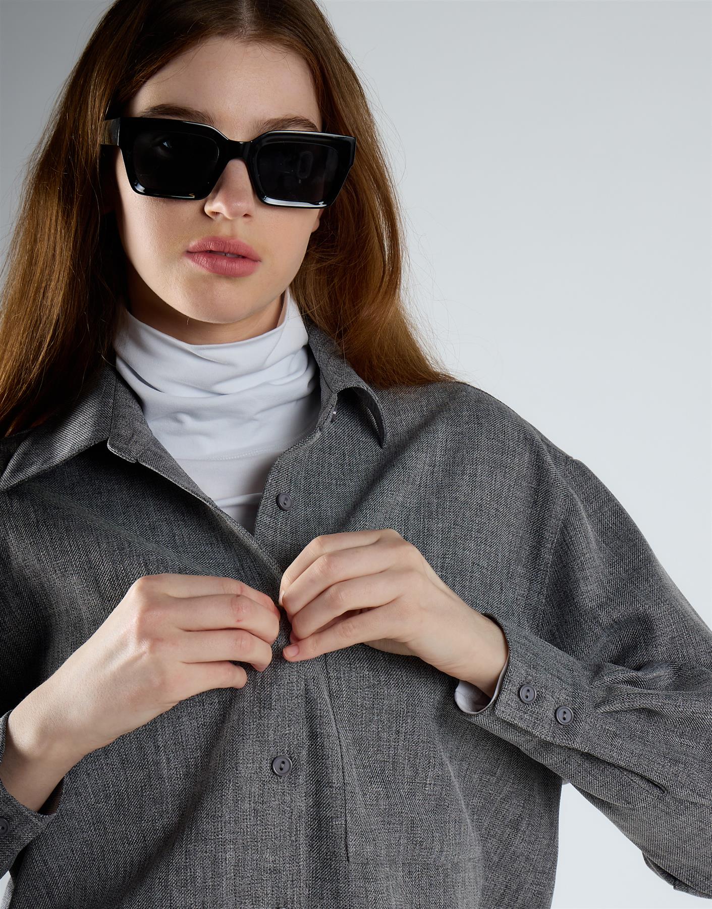 Mid Grey Oversized Shirt