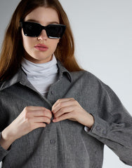Mid Grey Oversized Shirt
