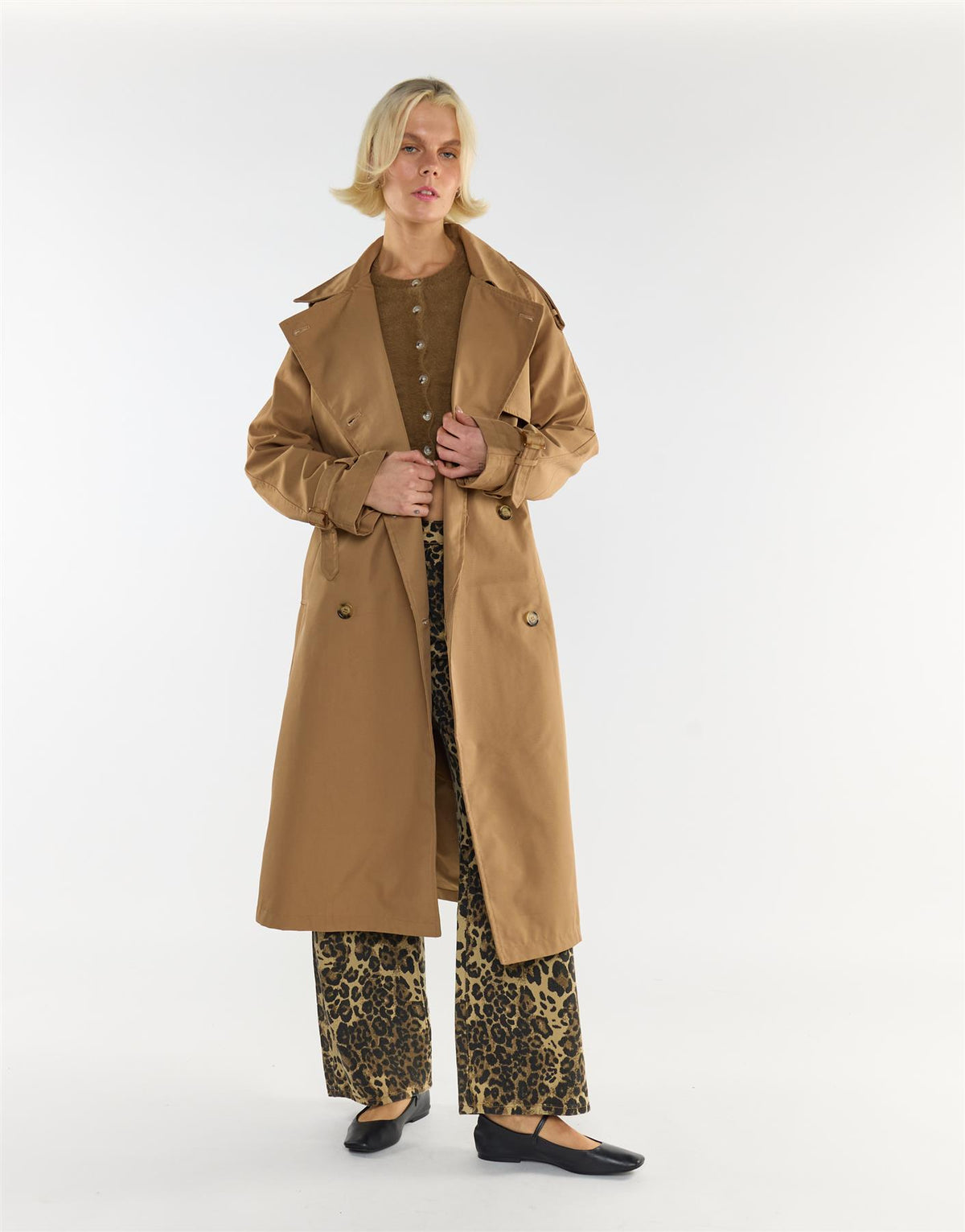 Glamorous Beige Trench Coat