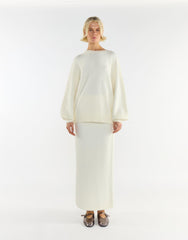 Cream Crew Neck Long Sleeve Cosy Jumper