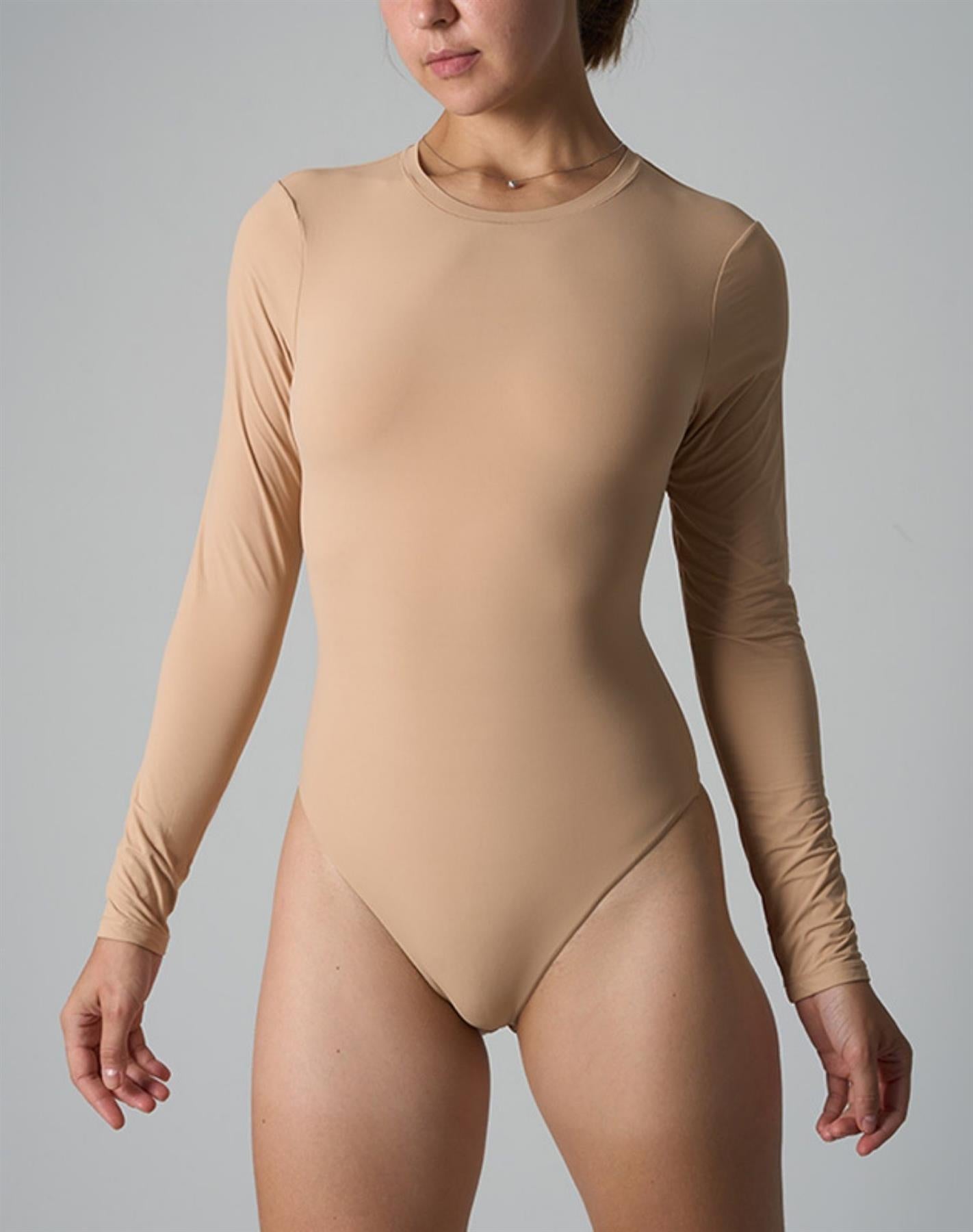 Agon Sand Second Skin Long Sleeve Bodysuit