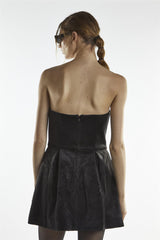 Black Bandeau Embellishment Mini-Dress