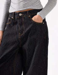 Indigo Wide Leg Baggy Jeans