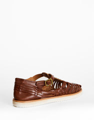 Tan Multi Woven Beaded Fisherman Sandals