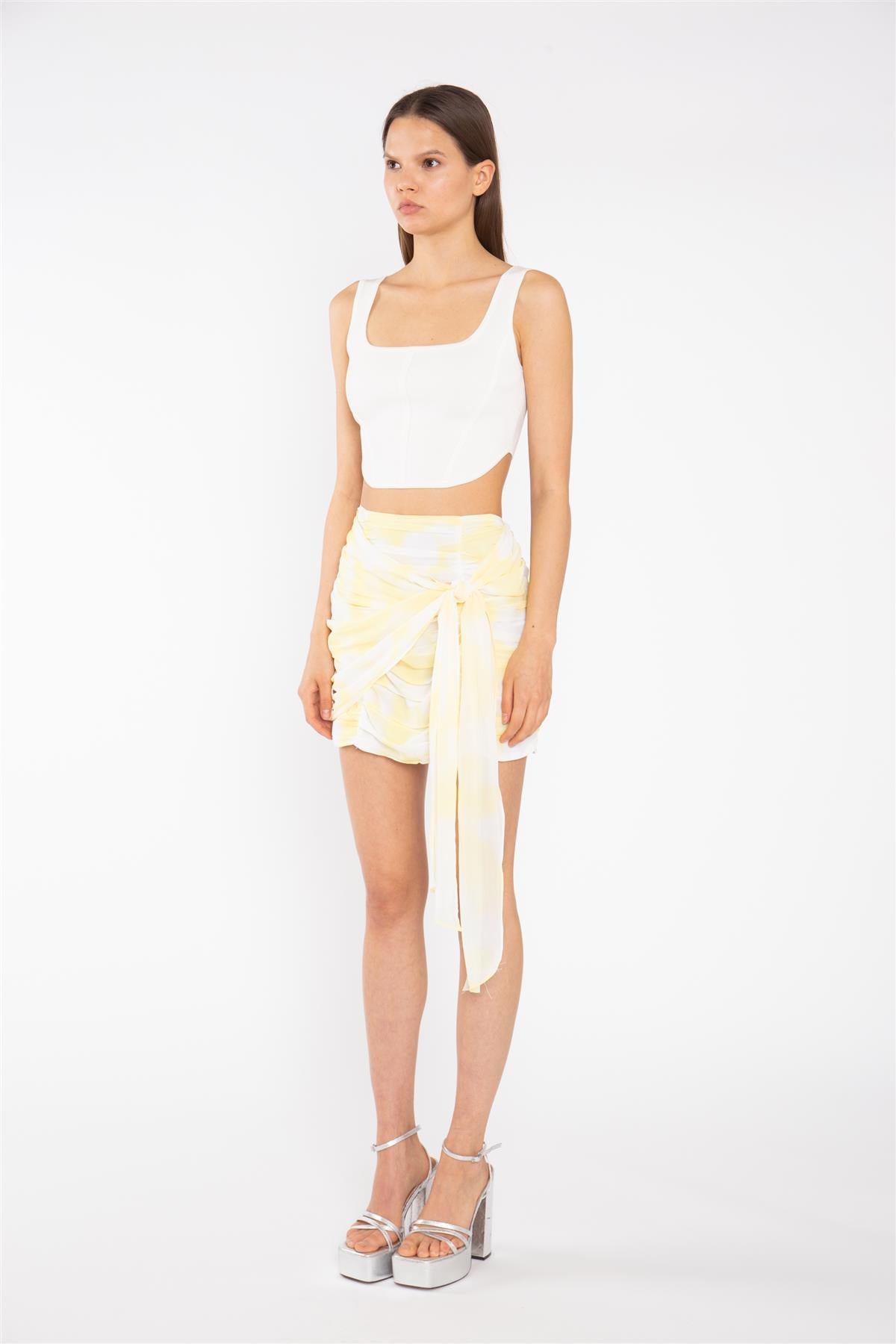 Off-White Knitted Corset-Top