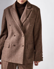 Brown Marl Oversized Blazer