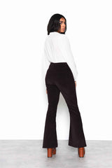White Crop Top with Broderie Trim Collar