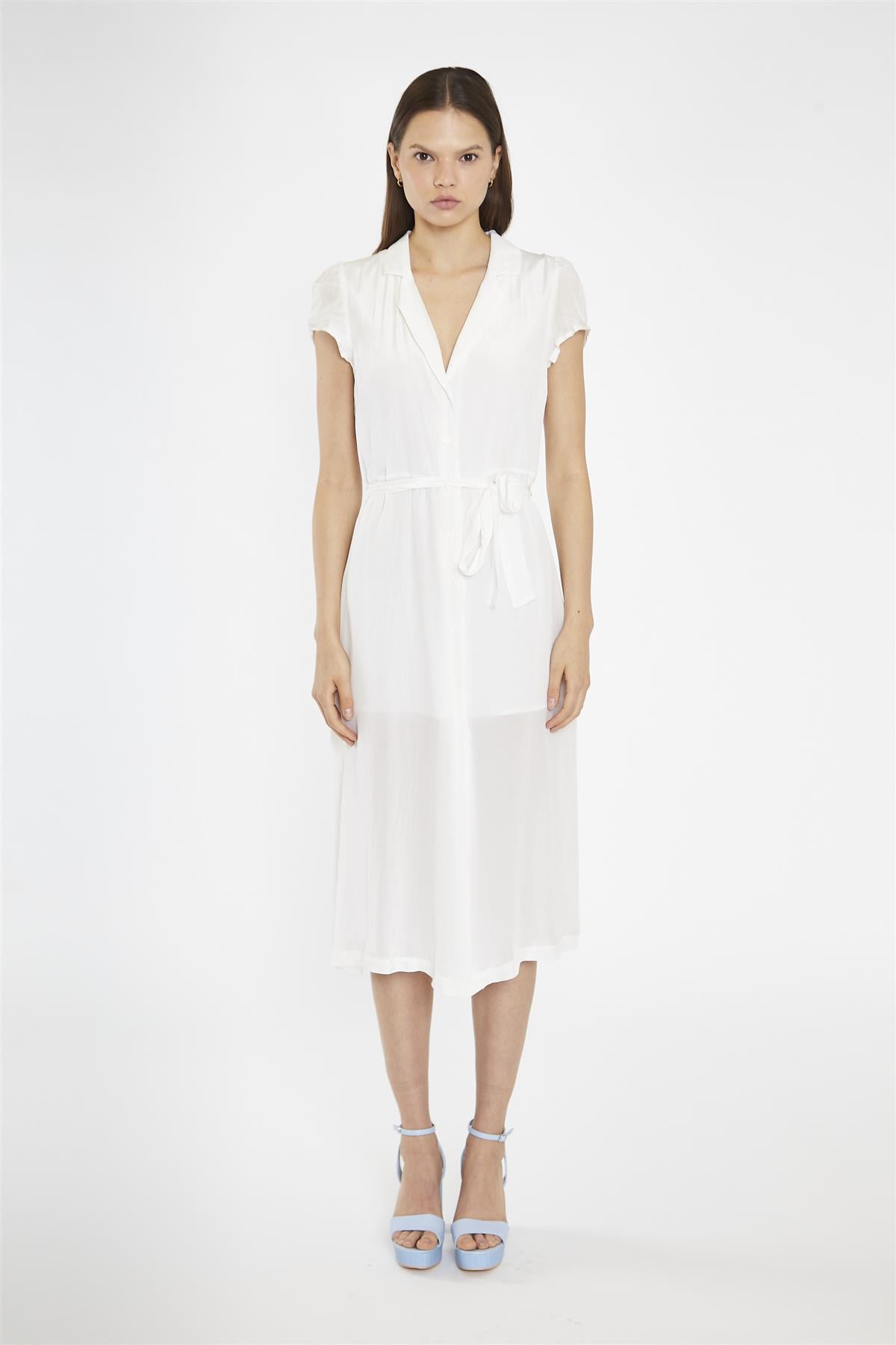 Off-White Shirt Midaxi-Dress
