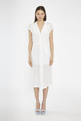 Off-White Shirt Midaxi-Dress