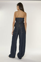 Dark Indigo Barrel Jeans
