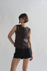 Black Cut-Off-Frayed Shorts