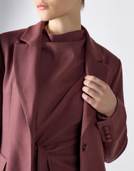 Mauve Tailored Fit Blazer
