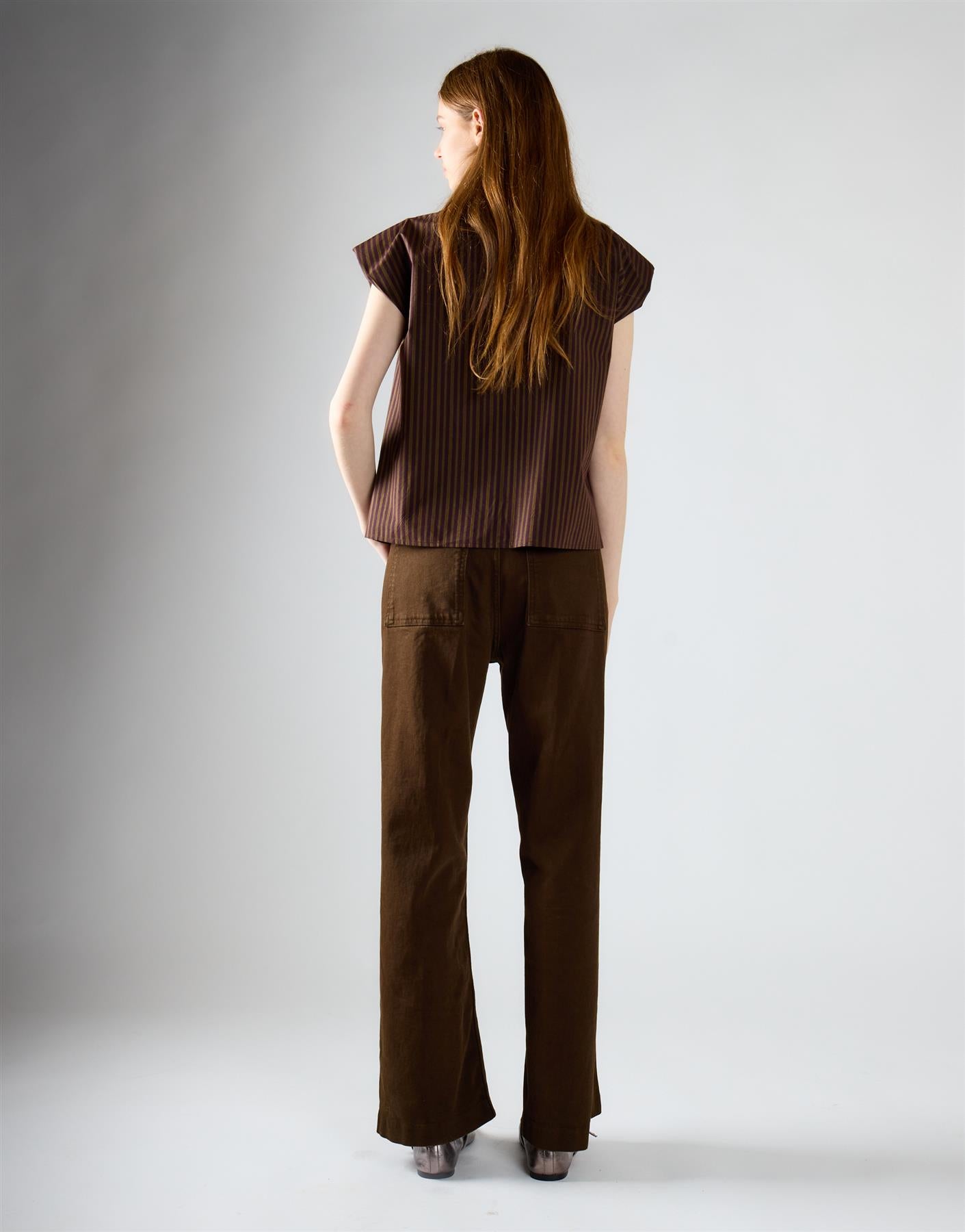 Mid Brown High Waisted Jeans