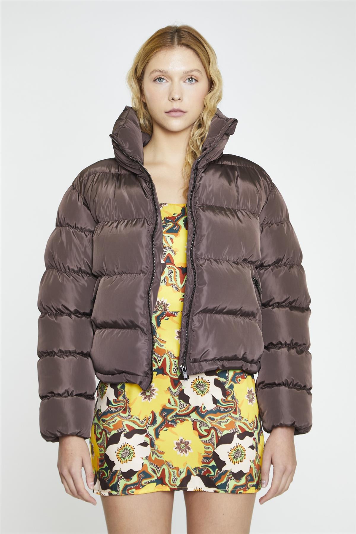 Chocolate Puffer Long Sleeve- Jacket