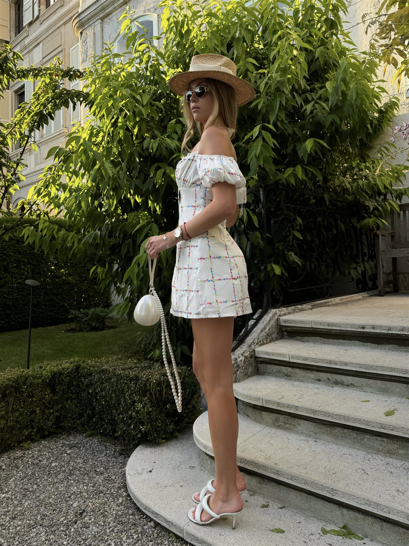 Picnic Floral A-Line Mini-Dress