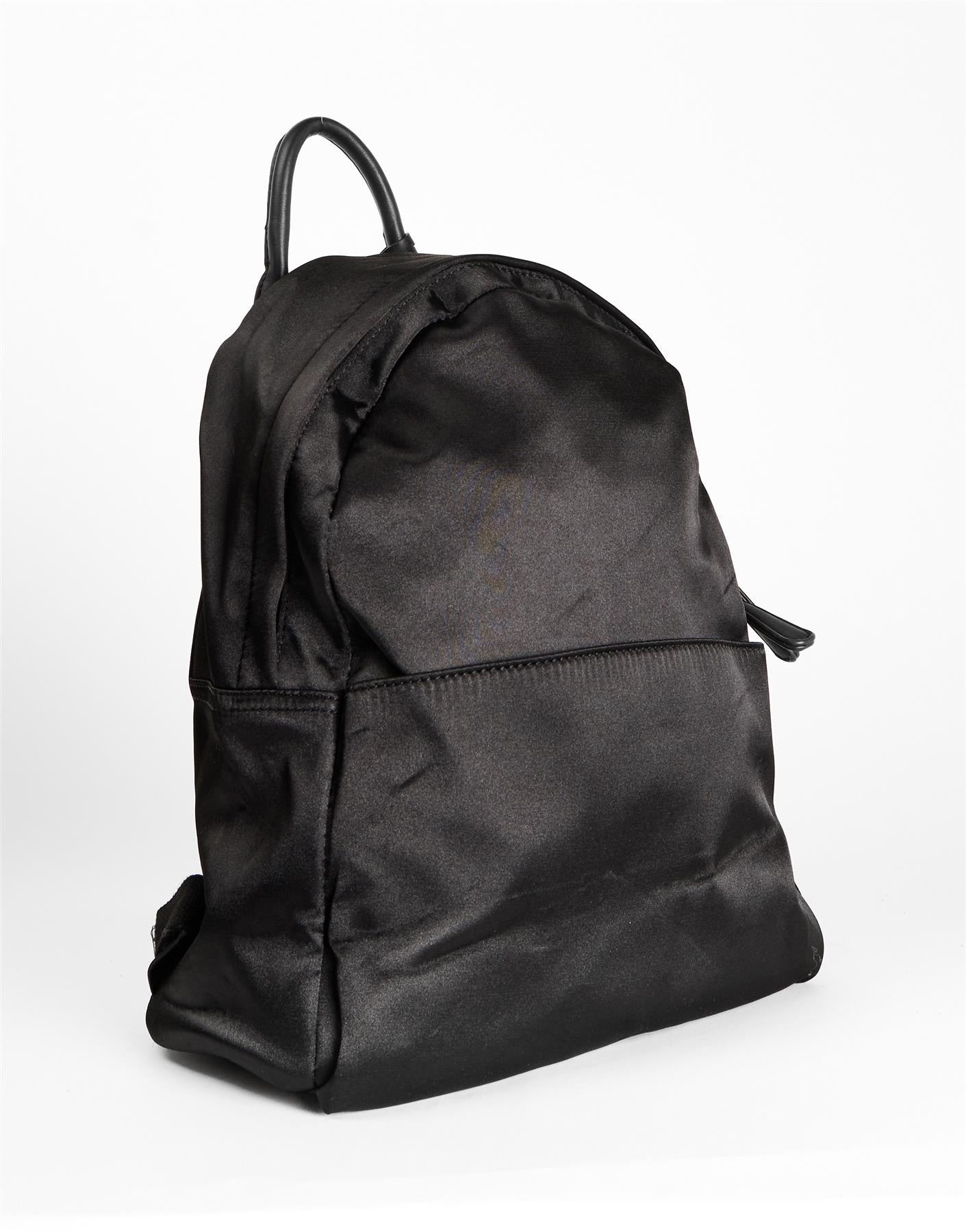 Black Satin Shine Everyday Backpack