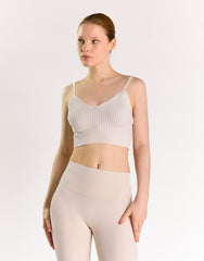 V-neck Cami Top - Off White