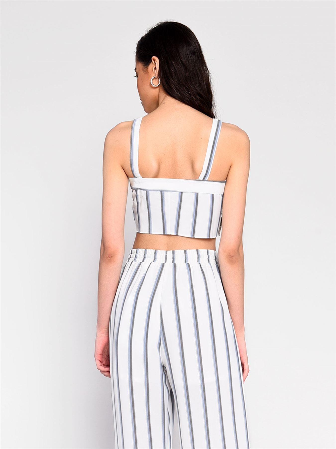KA6306-WHITE BLUE GREY STRIPE