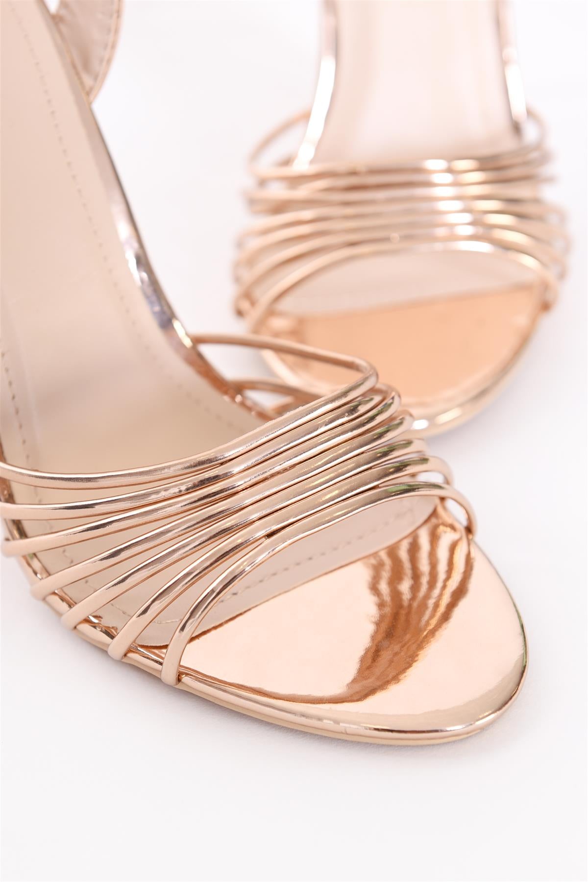 Rose Gold Strappy-Heel