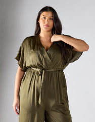 Glamorous Curve Black Blur Dot Jumpsuit