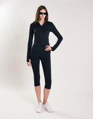 Agon Women's Black Zip Up Jacket