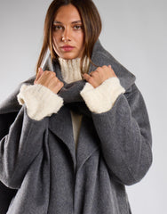 Charcoal Belted Coat