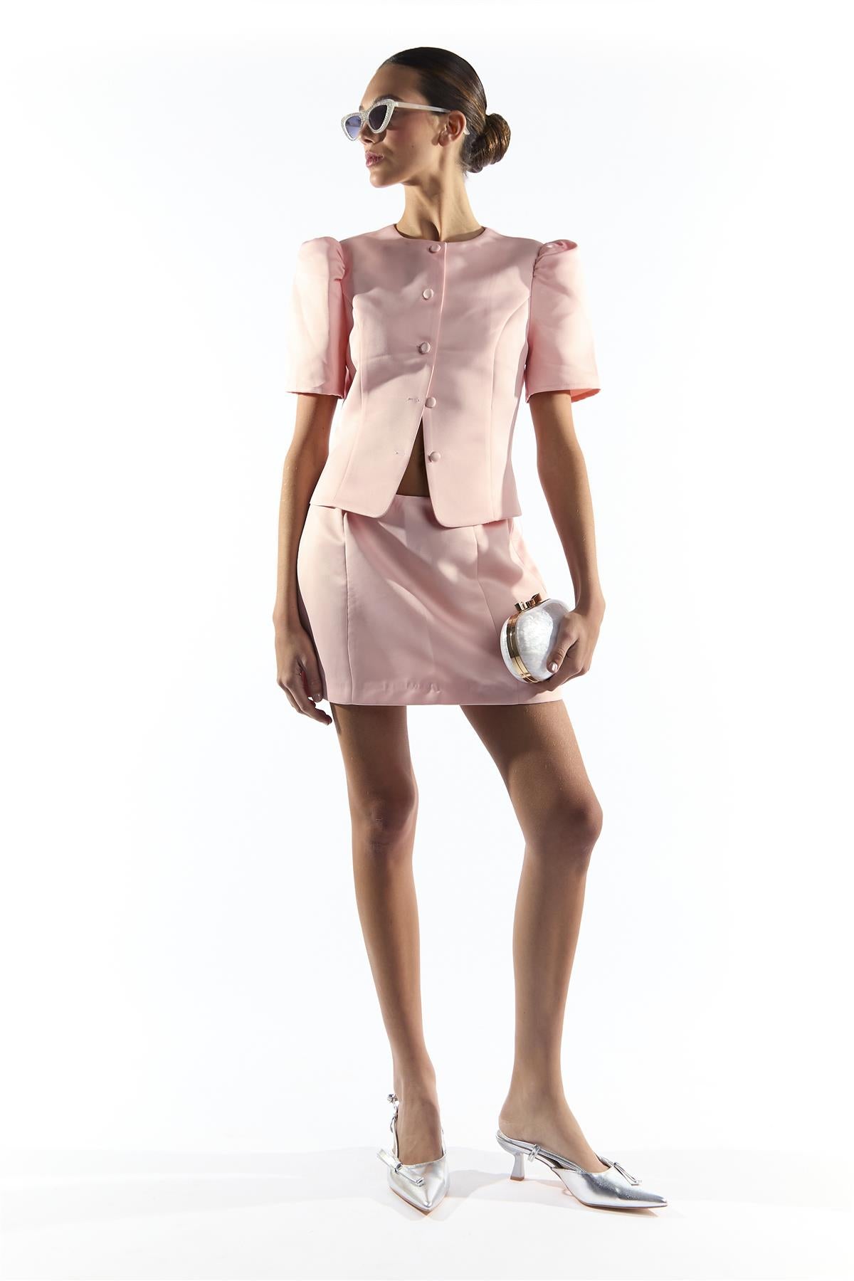 Light Pink Mini Skirt