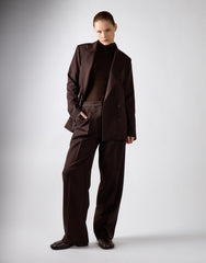 Deepest Brown Tailored Fit Trousers