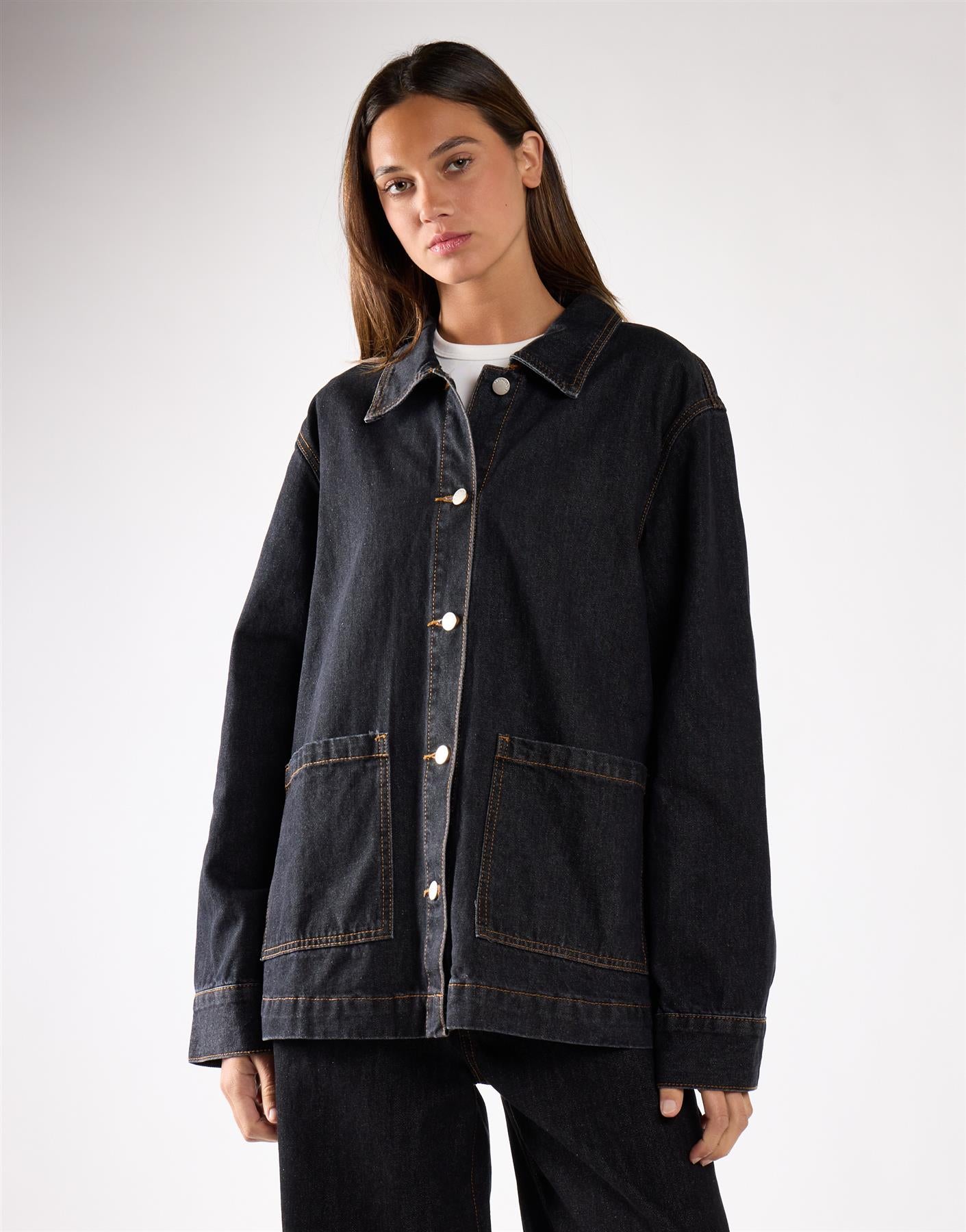 Indigo Denim Chore Jacket