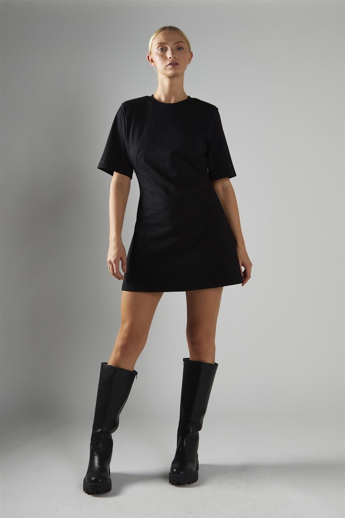 Mini T-shirt Dress - Black