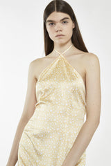 Amber-Ditsy-Folk Tie-Back Mini-Dresses