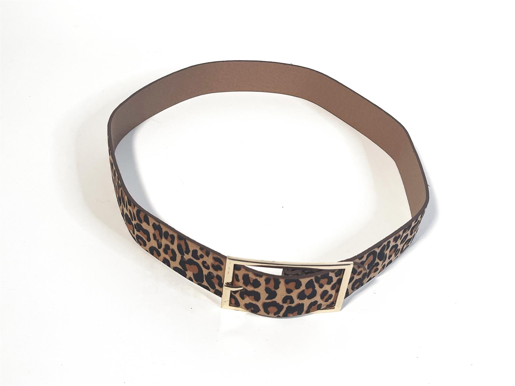 Leopard Buckled -Belt