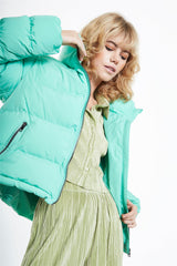 Jade Green Padded Puffer Jacket
