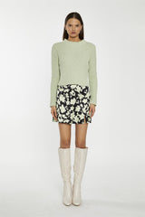 Sage Fluffy-Knit Jumper