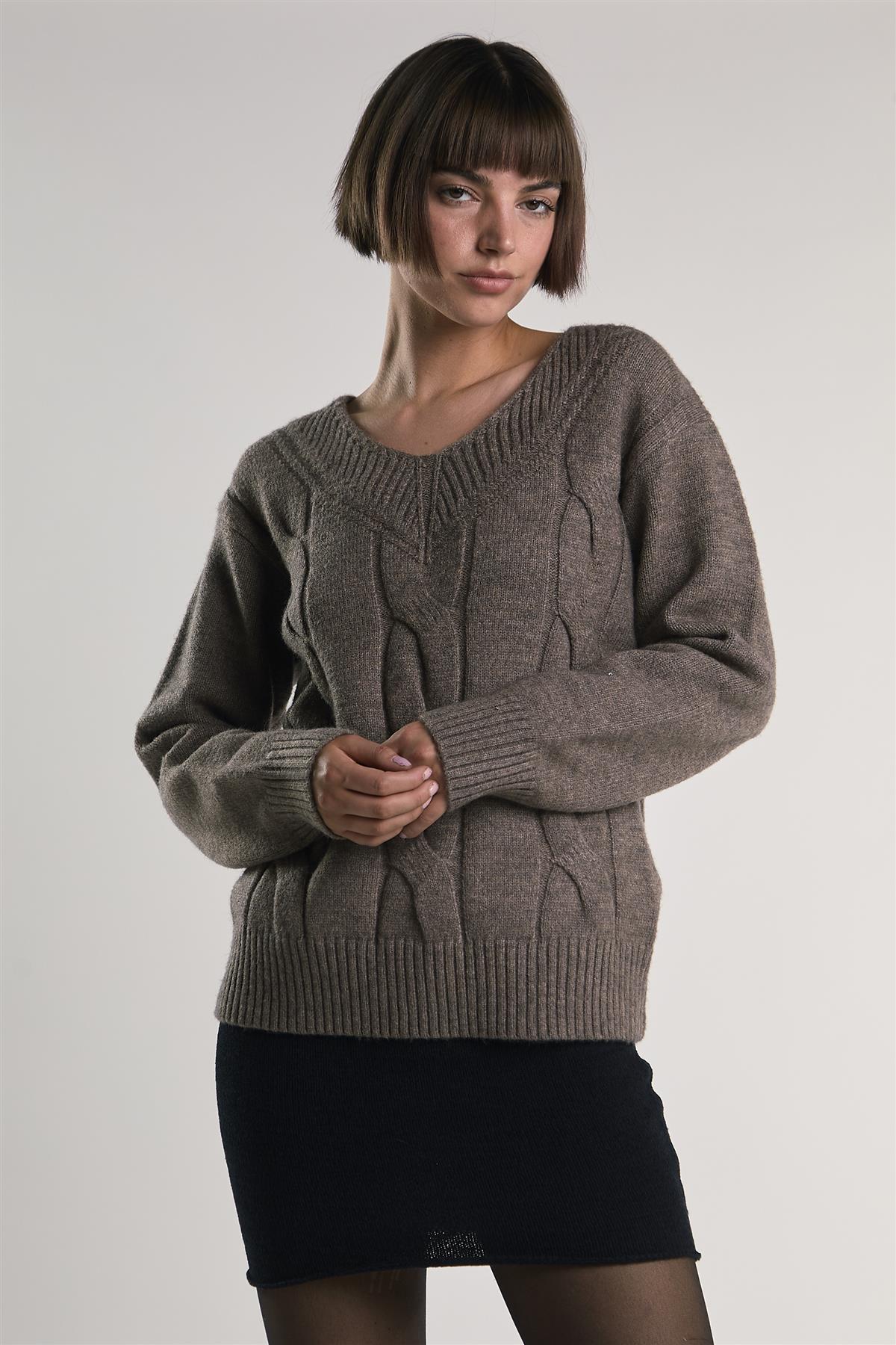 Black Knit-Fitted Mini-Skirt