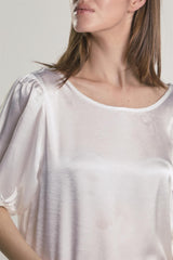 Off-White Drop-Waist Midi-Dress